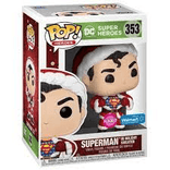 superman in holiday sweater only at walmart flocked pink background 353