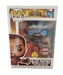 black panther exclusive silver background glows in the dark 273