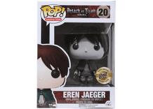 eren jaeger black white bait gold background 20