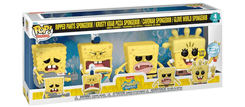 Ripped Pants SpongeBob / Krusty Krab Pizza SpongeBob / Caveman SpongeBob / Glove World SpongeBob #4 PACK Funko Pop