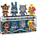 twisted freddy bonnie wolf chica special edition glows in the dark 4 pack