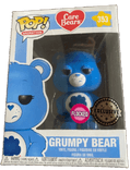 grumpy bear exclusive silver background flocked pink 353