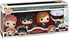 yuji itadori megumi fushiguro nobara kugisaki satoru gojo special edition glows in the dark 4 pack