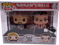 million dollar man ted dibiase i r s exclusive silver background wwe 2 pack