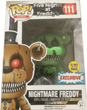 nightmare freddy exclusive glows in the dark 111