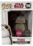 porg exclusive silver background chase flocked 198