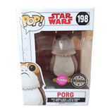 porg exclusive silver background flocked pink 198