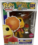 red with doozer flocked pink background 519