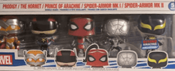 Prodigy / The Hornet / Prince of Arachne / Spider-Armor MK I / Spider-Armor MK II #5 PACK Funko Pop