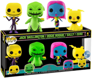 jack skellington oogie boogie sally zero blacklight special edition 4 pack