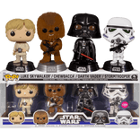 Luke Skywalker Chewbacca Darth Vader Stormtrooper #4 PACK Funko Pop