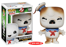 stay puft marshmallow man angry hot topic pre release red background 109