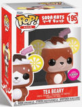 tea beary flocked pink background 195