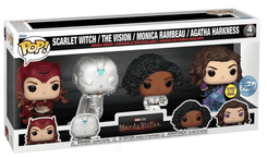 scarlet witch the vision monica rambeau agatha harkness special edition glows in dark 4 pack