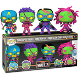 zombie captain america iron man falcon scarlet witch special edition 4 pack