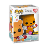 winnie the pooh hot topic yellow background flocked pink 1008