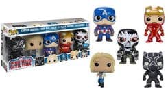 captain america iron man agent 13 black panther crossbones disney store 5 pack