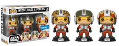 Star Wars Biggs, Wedge, & Porkins #3 PACK Funko Pop