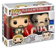 "Million Dollar Man" Ted DiBiase & I.R.S. #2 PACK Funko Pop