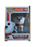 coca cola polar bear hot topic yellow background diamond 58