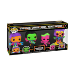 star lord gamora groot rocket raccoon blacklight 4 pack