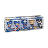 captain america through the ages amazon exclusive white background 5 pack