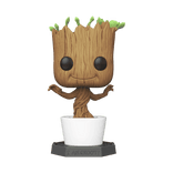 groot exclusive white background flocked pink 01