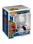 giant lady clear glitter asia white background 99