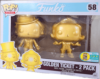 golden ticket 2 pack willy wonka oompa loompa gold san diego comic con 58