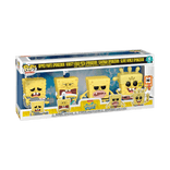 Ripped Pants SpongeBob / Krusty Krab Pizza SpongeBob / Caveman SpongeBob / Glove World SpongeBob #4 PACK Funko Pop