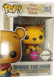 winnie the pooh exclusive silver background flocked pink 252