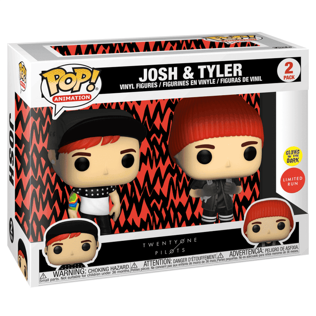 josh tyler gamestop exclusive glows in the dark 2 pack