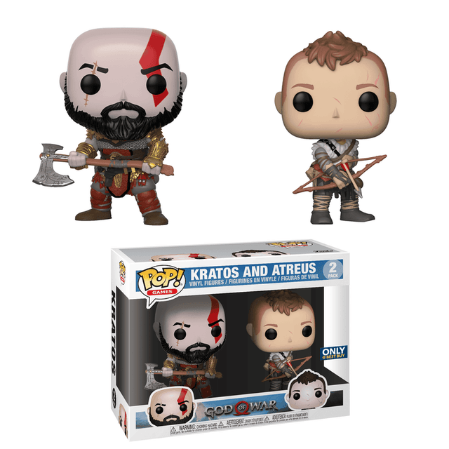kratos and atreus only best buy official licensed product 2 pack