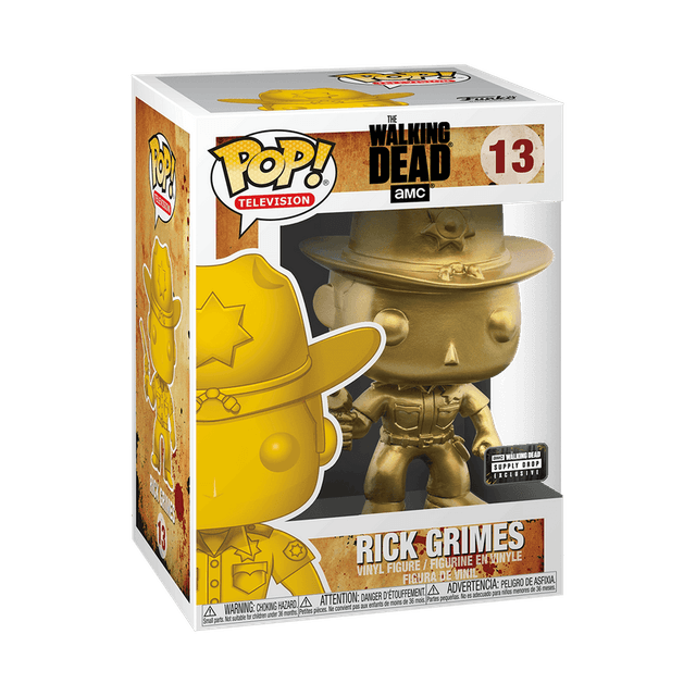 rick grimes gold walking dead supply drop 13
