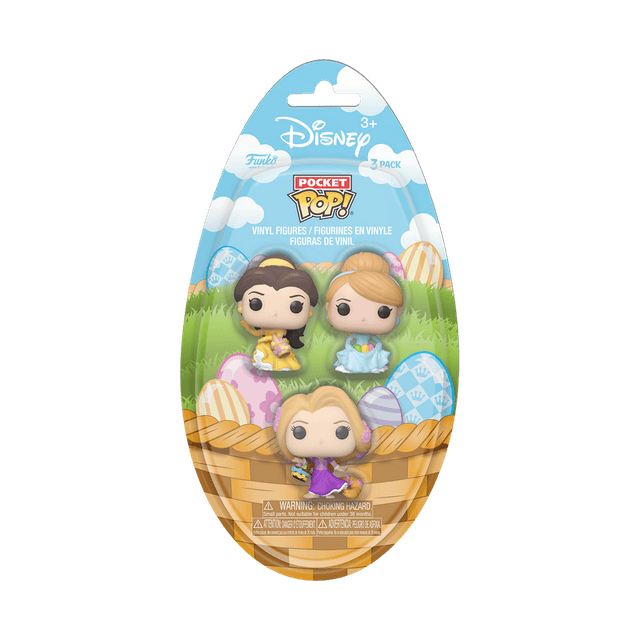 belle cinderella rapunzel easter 3 pack