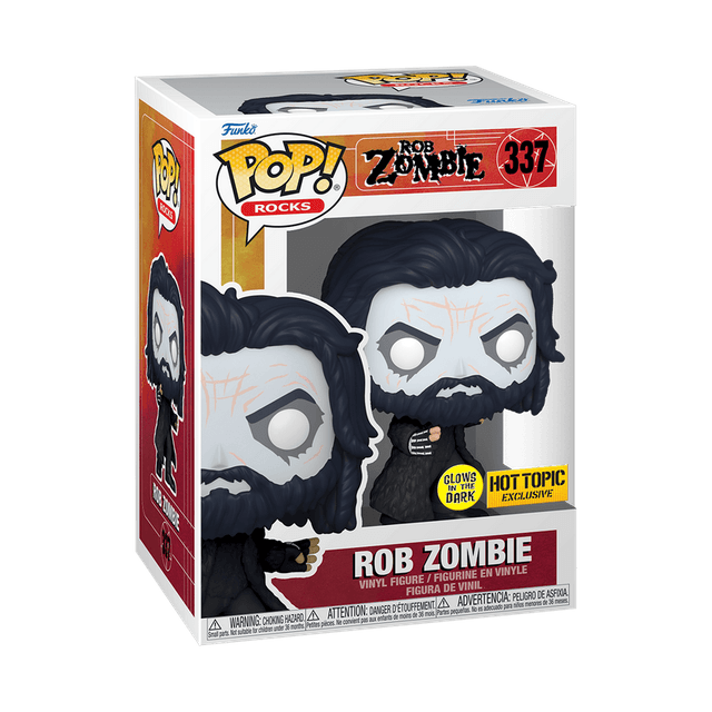 rob zombie hot topic yellow background glows in the dark 337