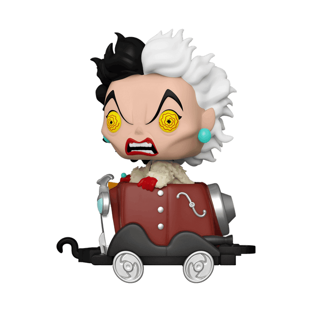 cruella de vil in cart exclusive white background 15
