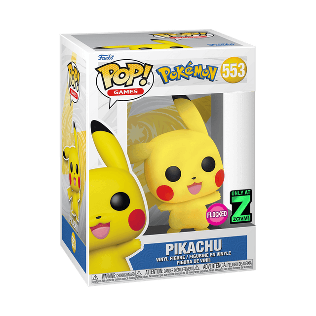 pikachu only at z zavvi flocked pink background 553