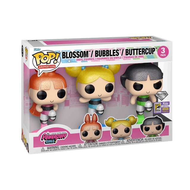 powerpuff girls san diego comic con diamond 3 pack