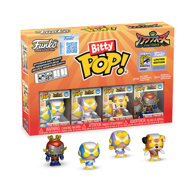 fun force san diego comic con qr code 4 pack