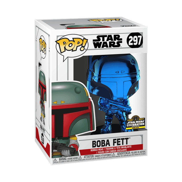 boba fett blue chrome star wars celebration 297