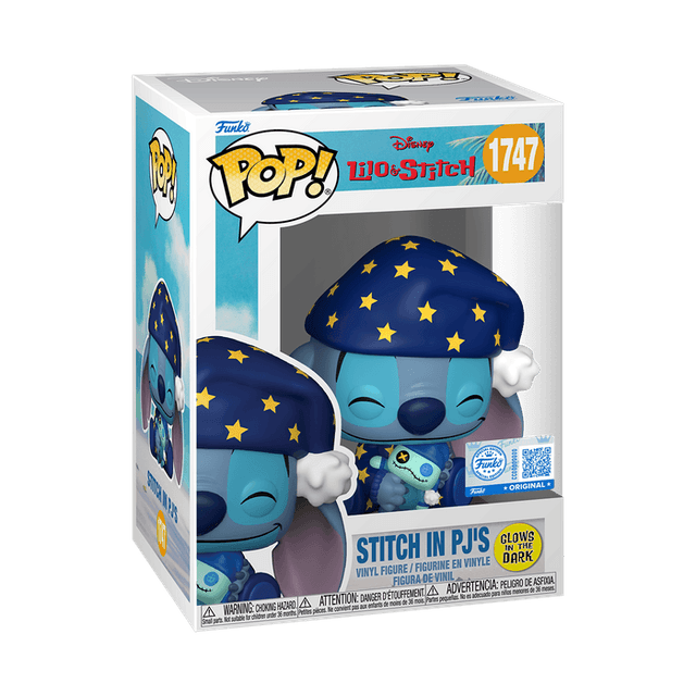 stitch in pj s original blue glows the dark 1747