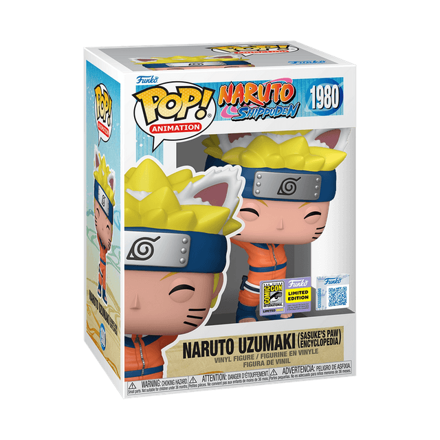 naruto uzumaki sasuke s paw encyclopedia san diego comic con qr code 1980