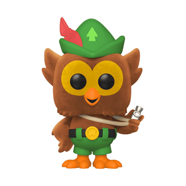 woodsy owl limited edition flocked pink background 96