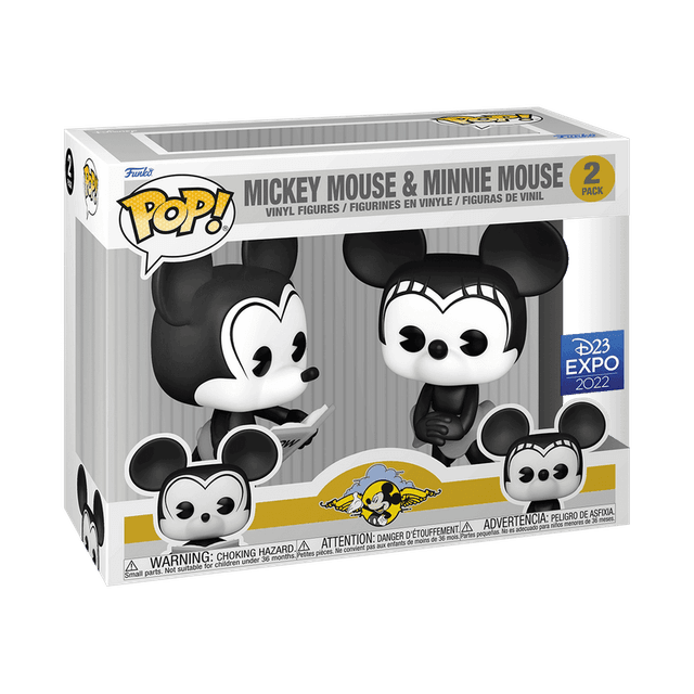 mickey mouse and minnie d23 expo 2 pack