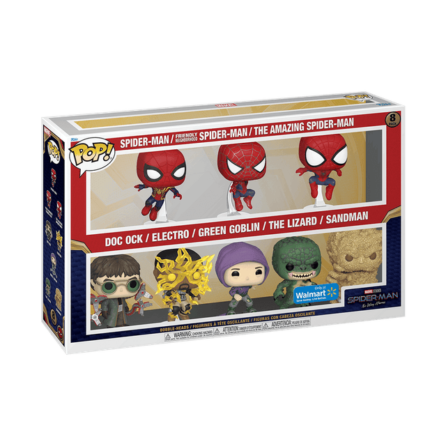 spider man friendly neighborhood the amazing doc ock electro green goblin lizard sandman special edition 8 pack