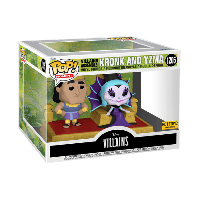 villains assemble kronk and yzma hot topic yellow background 1205