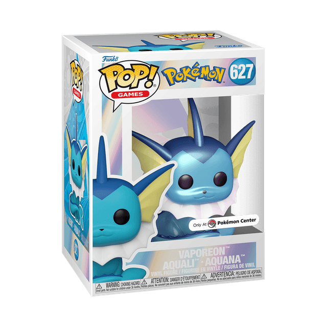 vaporeon aquali aquana pearlescent only at pokemon center 627