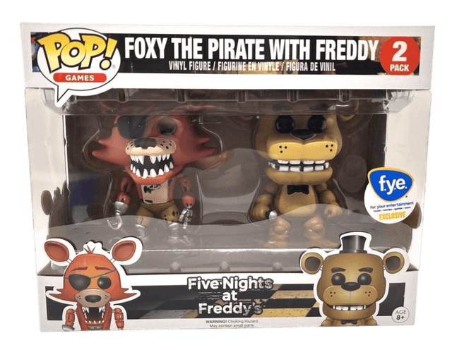 Foxy The Pirate With Freddy #2 PACK Funko Pop from Five Nights at Freddy's