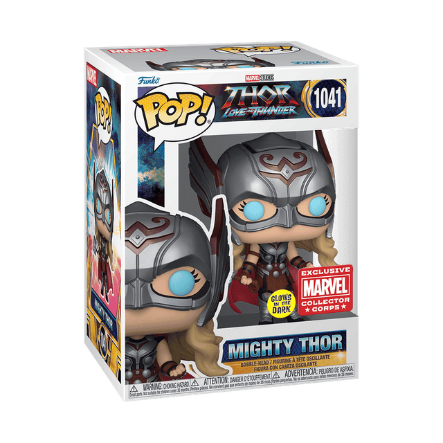 mighty thor marvel collector corps red glows in the dark 1041
